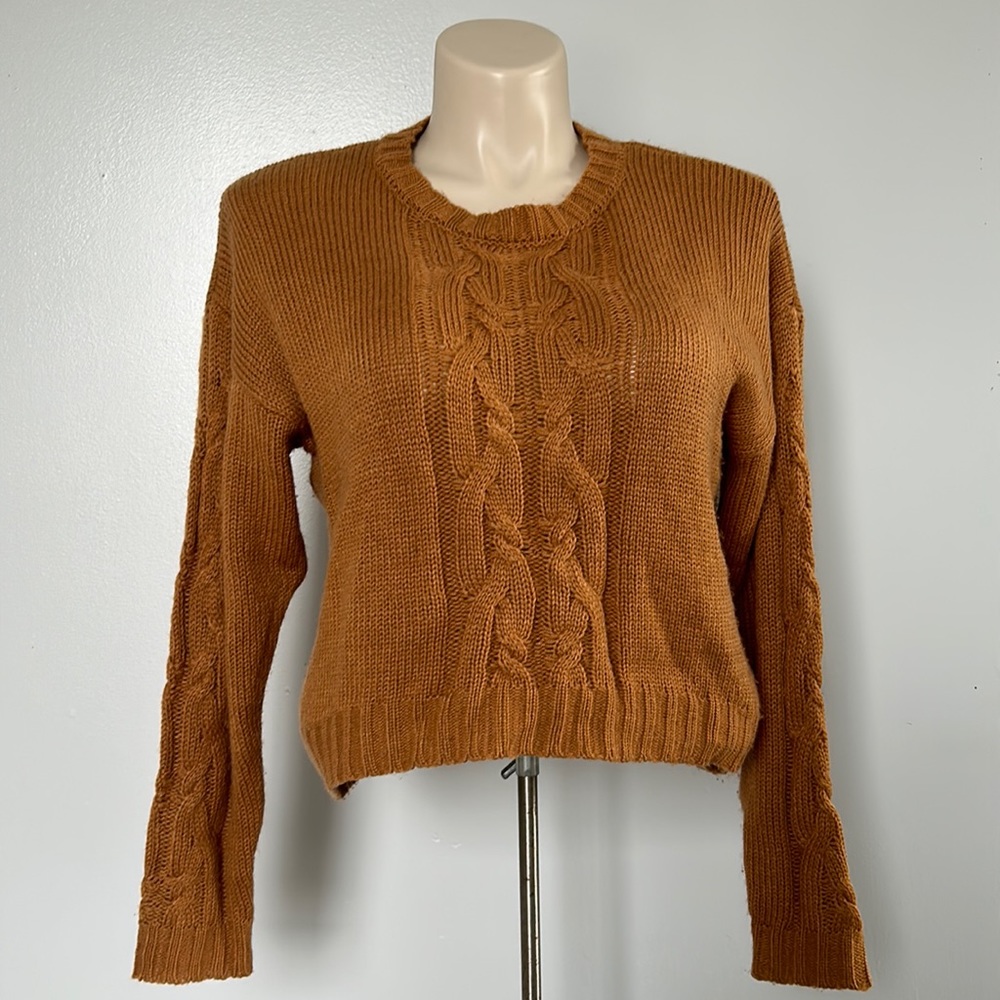 Charlotte Russe Camel Brown Sweater Sz L